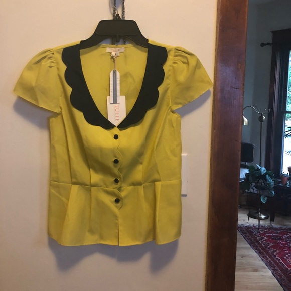 Tulle Peplum Blouse XS - Picture 2 of 6